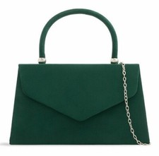 Women Faux Suede Clutch Bag