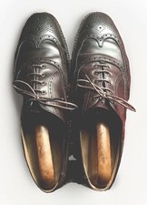 SHELL CORDOVAN ALDEN / BROOKS BROTHERS UK 10 SHOES, BROWN, REFURBISHED