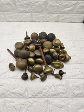 Job Lot Victorian Brass Door Knobs Round Cottage Mushroom Shape