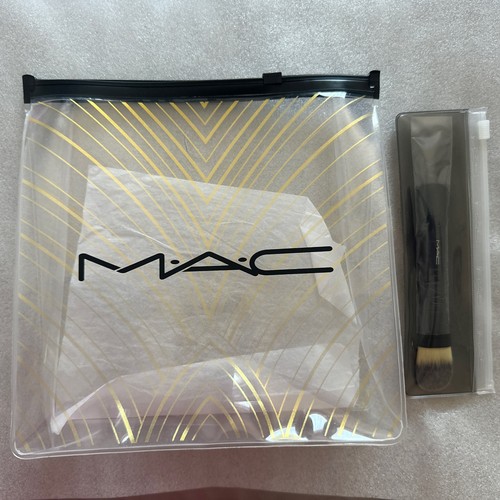 Mac cosmetics makeup bag clear - mac,