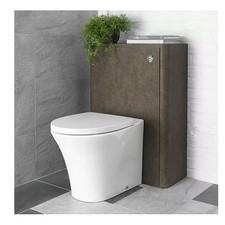 Bath Store Linen 600mm Rust Brown Textured Finish Floorstanding WC Unit 