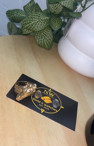 9ct gold horse ring - gold,