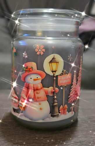 Scented glass jar candle - jar,