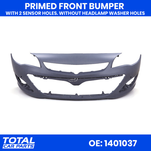 Primed front bumper 2 - 2, pdc