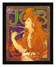 ALPHONSE MUCHA ART NOUVEAU PORTRAIT PAINTING  PRINT PICTURE WALL ART UNFRAMED