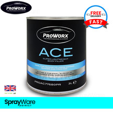 ProWorx Ace Premium Super Lightweight Car Body Filler Putty Easy Sand 3L X1