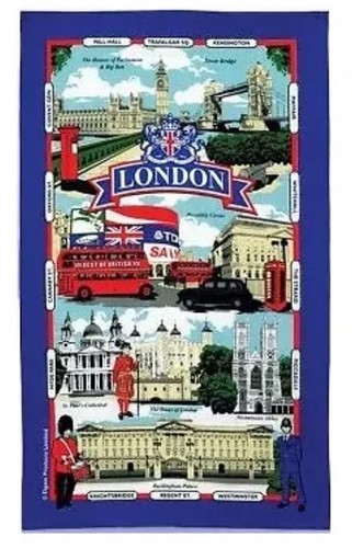 London tea towel - towel, famous