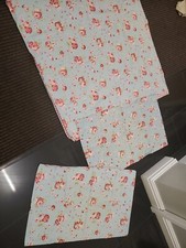 Cath Kidston Blue IKEA Rosali Rose Gingham King Size Duvet Cover 2 Pillowcases