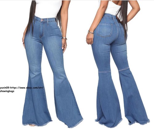 Women lady high waist flare - lady,