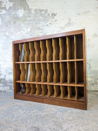 Large solid wood record - solid,