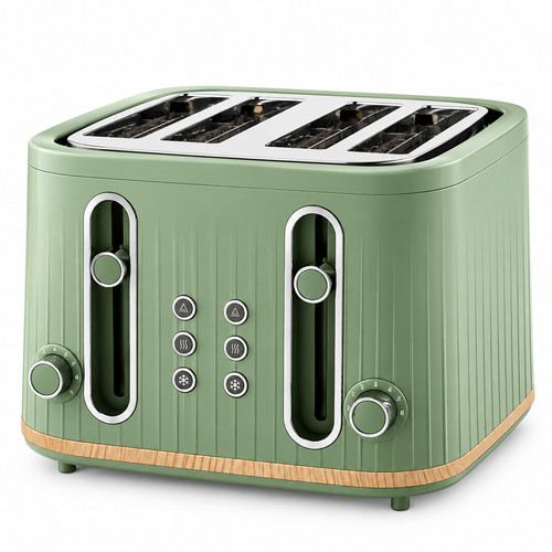 Slice toaster black wood - slice,