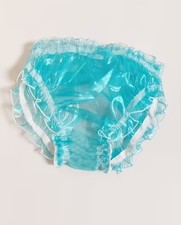 Absolutely Stunning 'Liquid Organza' Panties.  All sizes.  Pink / Blue.  ABDL?