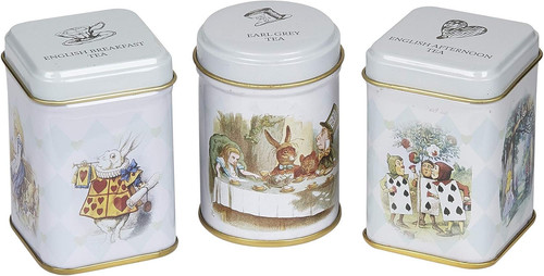 Alice wonderland tea tins - tea,