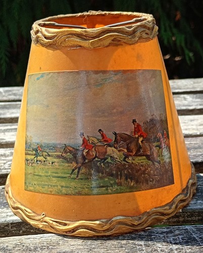Vintage parchment clip shade - clip,
