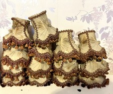 14 Small Antique Wire Lampshade Clip on Bulb Clamp Over Bulb Frames