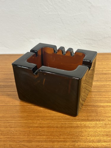 Vtg nuutajarvi amber - amber, glass