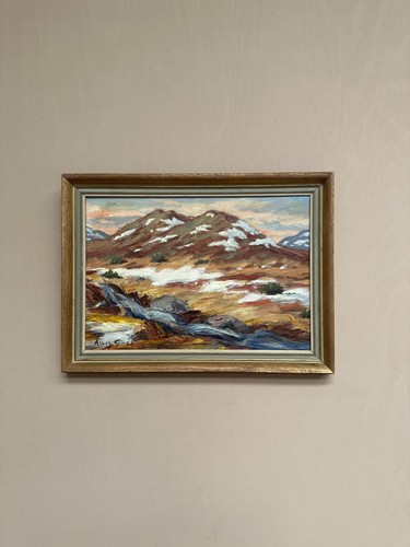 Mid century oil panel - century, on