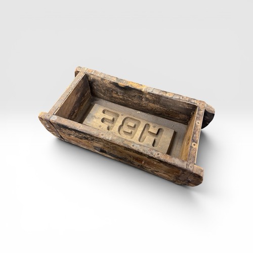 Vintage brick mould wooden - brick, mould,