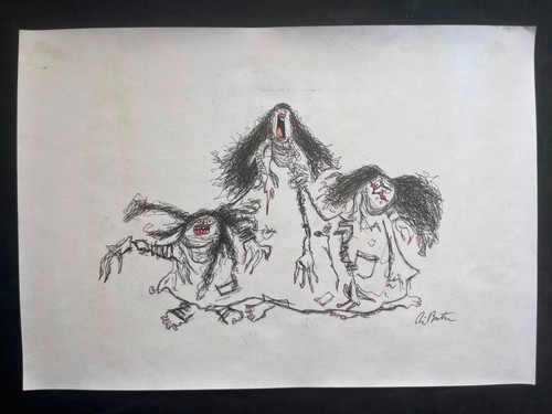 Tim burton paiting - burton, old