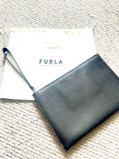 Furla Black Leather Envelope