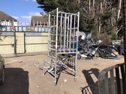 Used aluminium podium steps - used,