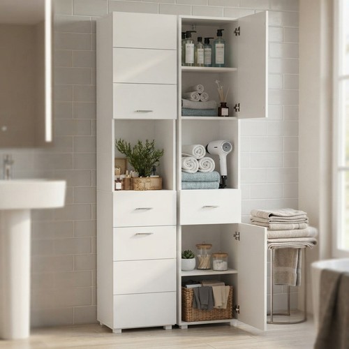 Space saving 180cm - space-saving, white