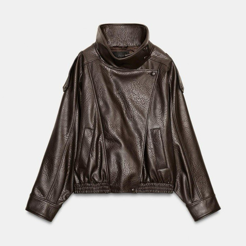 Zara women brown faux - brown,