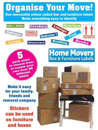 Moving home cardboard box - home,
