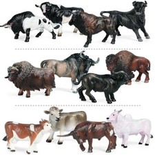 4pcs Cattle Figurine Simulated