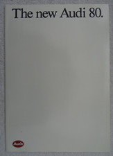AUDI 80 Brochure 1987: 1.8, 1.8S, 1.8E, Quattro, Turbo Diesel. 32 pages. Colours