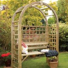 Montebello Arched Arbour Garden Seat with Trellis