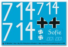 Peddinghaus-Decals 1/6 1585 Panther 7. Compatible 5. Reg. Ss Div. Viking Oscha