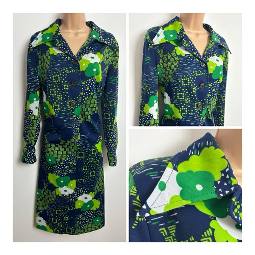 Vintage 1970s navy - 1970s, green