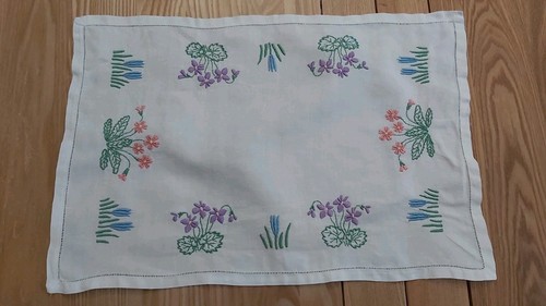 Vintage white embroidered