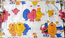 Vintage Mr Men Single Pillow