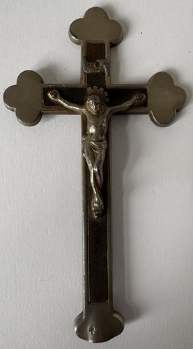 Vintage catholic crucifix wall - catholic,