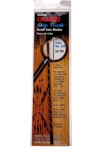 Olson Skip Tooth Scroll Saw Blades Pk12 - 28TPI. 5 Inches Long. Plain End