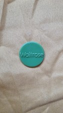 Rare Green Plastic Waitrose Supermarket Trolley Coin For Shopping. Plastic Token