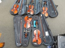 LOT OF 5  VIOLINS- CLEAN  -