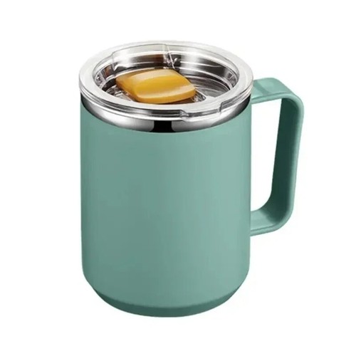 Coffee cup with handle - cup, lid