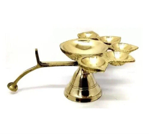 Diya panch aarti brass - panch,