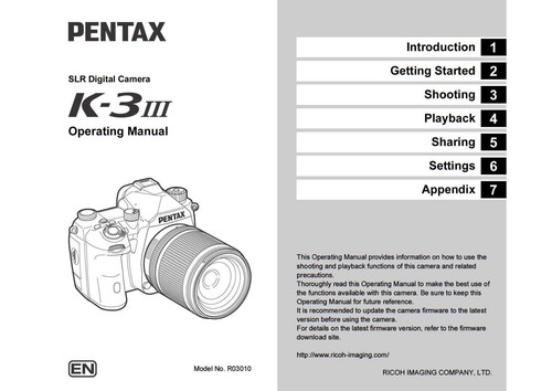 Pentax iii printed - iii,