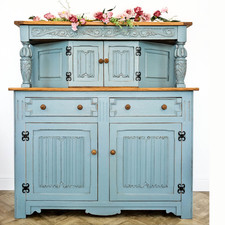 Carved Solid Oak Court