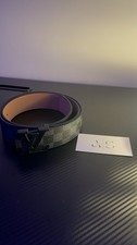 Men’s Louis Vuitton LV Initials Monogram Leather Belt
