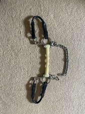 Happy Mouth Rubber Pelham With Leather Roundings 5.5 In