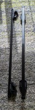 Halfords Adjustable Roof Bars. Use with Raised Roof Rails Excellent Condition UK