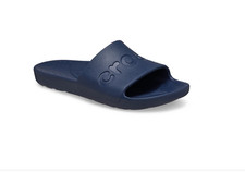 Crocs Logo Slides Ladies Navy