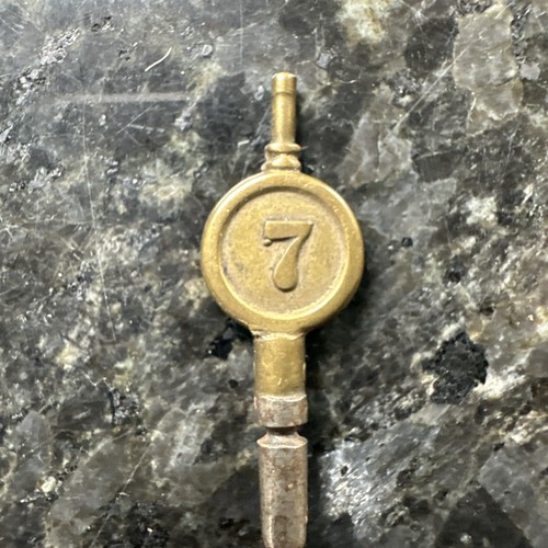Vintage number brass clock - number,