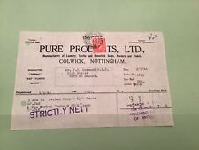 Pure Products 1944 Soaps Powder & Flakes invoice receipt  Ref 50116