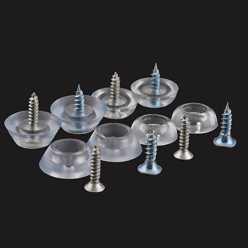 Screw clear rubber - rubber, feet